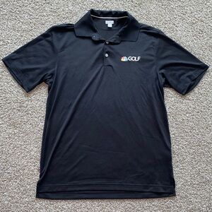 NWOT Ashworth NBC Golf Exclusive Black Polo